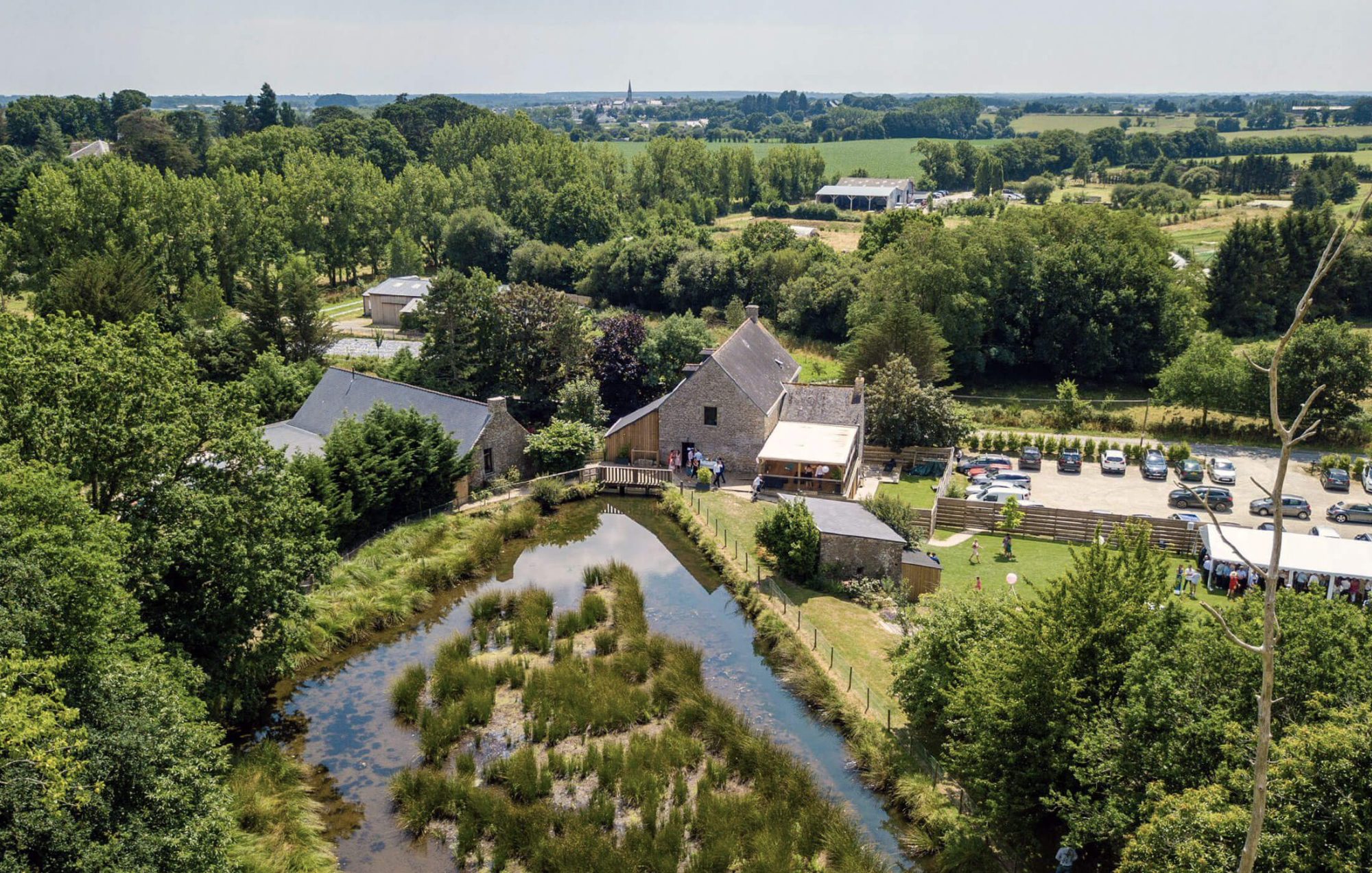 Le Moulin du Clérigo vu du ciel